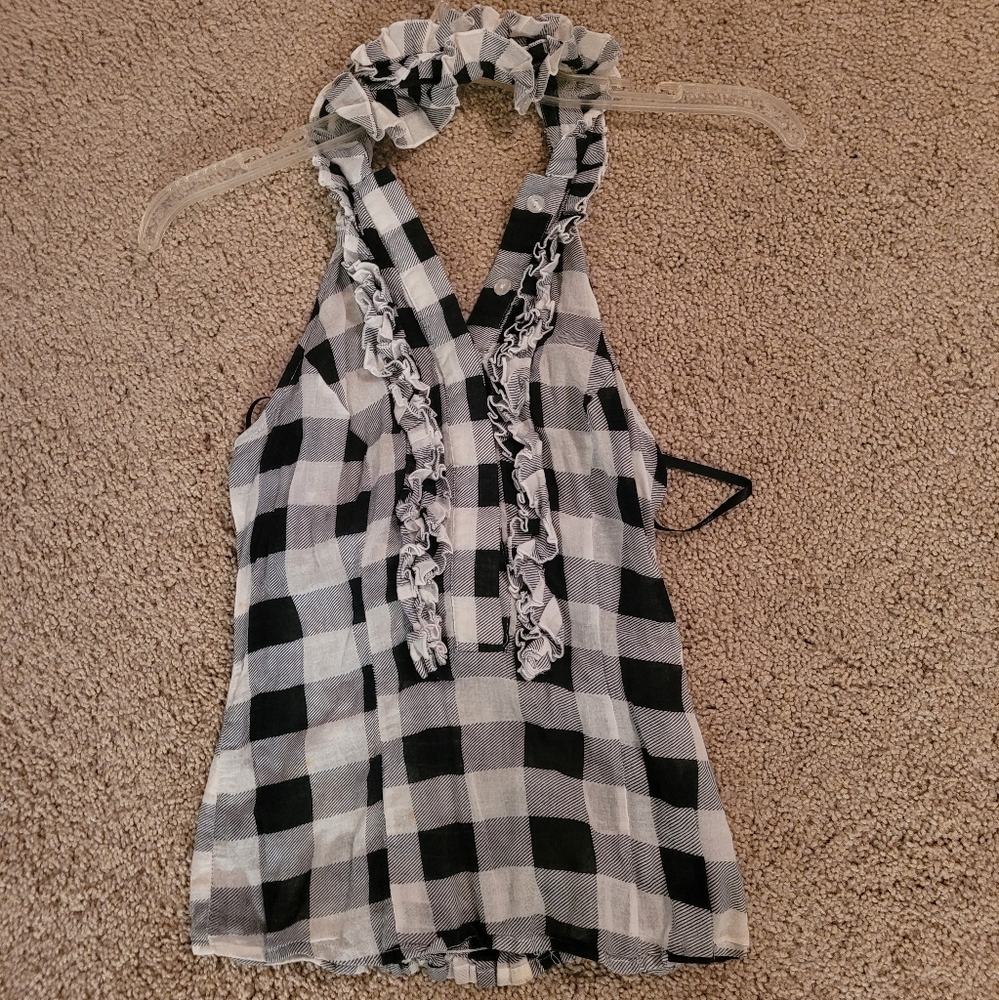 Ruffle Halter Top